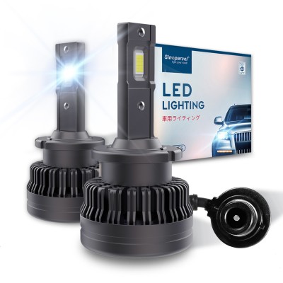 Sinoparcel D4S LED Headlight Bulb - 6000K 35W High and Low Beam Xenon HID Replacement Lights - Pack of 2