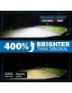 Sinoparcel D5S LED Headlight Bulb  -6000K +400% More Brightness High Low Beam Xenon HID Replacement Lights- Pack of 2