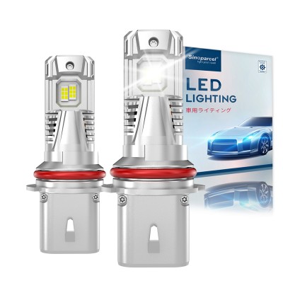 Sinoparcel 9004/HB1 LED Headlight Bulbs,500% Brighter Canbus Ready,Super Bright Halogen Replacement Kit,Pack of 2