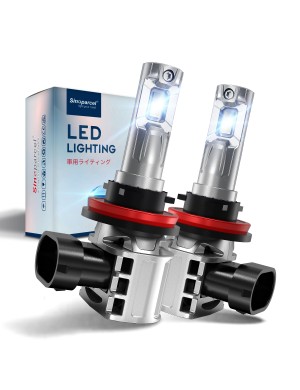 Sinoparcel H11 LED Headlight Bulbs Low Beam, H11/H8 Fog Light Bubs or DRL,20000LM/Set 6500K,Pack of 2