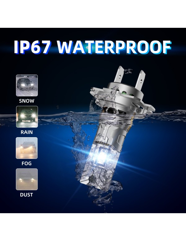 Sinoparcel H7 LED Headlight Bulb High or Low Beam,Fog Light Bulb,20000LM/Set 6500K Plug and Play, 2 Pcs