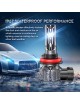 Sinoparcel H11 LED Low Beam Headlight Bulb, H11/H8 Fog Light Bubs, 6500K White Fanless DRL, Pack of 2