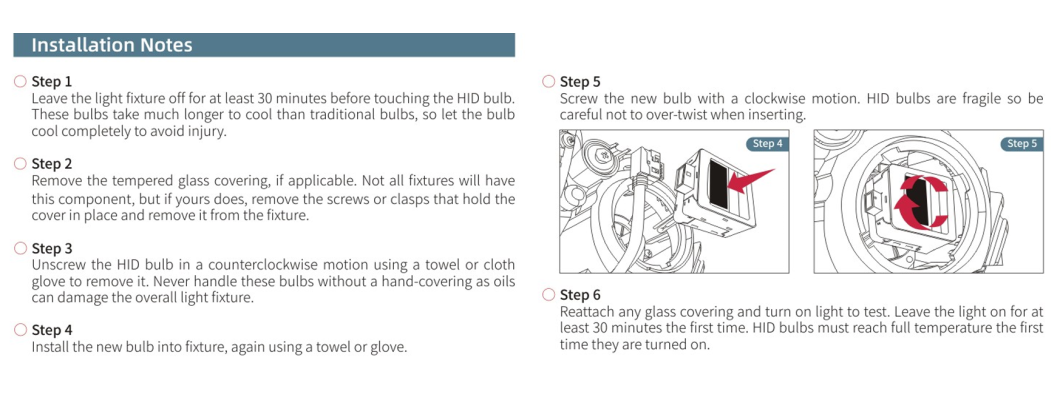 How to install Xenon HID headlight bulb