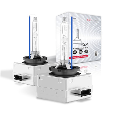 Sinoparcel D1S Xenon HID Headlights Bulb - 8000K 35W High Low Beam Replacement Bulb - Pack of 2