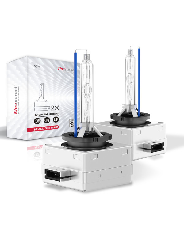 Sinoparcel D3S Xenon HID Headlight Bulbs - 8000K 35W High Low Beam 66340 42403 42302 Replacement lights -2 Years Warranty- Pack of 2