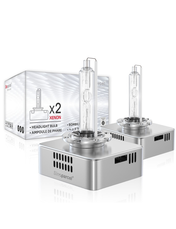 Sinoparcel D5S  Xenon HID Headlight Bulbs 25W OEM with Integrated Ballast - 6000K Pack of 2